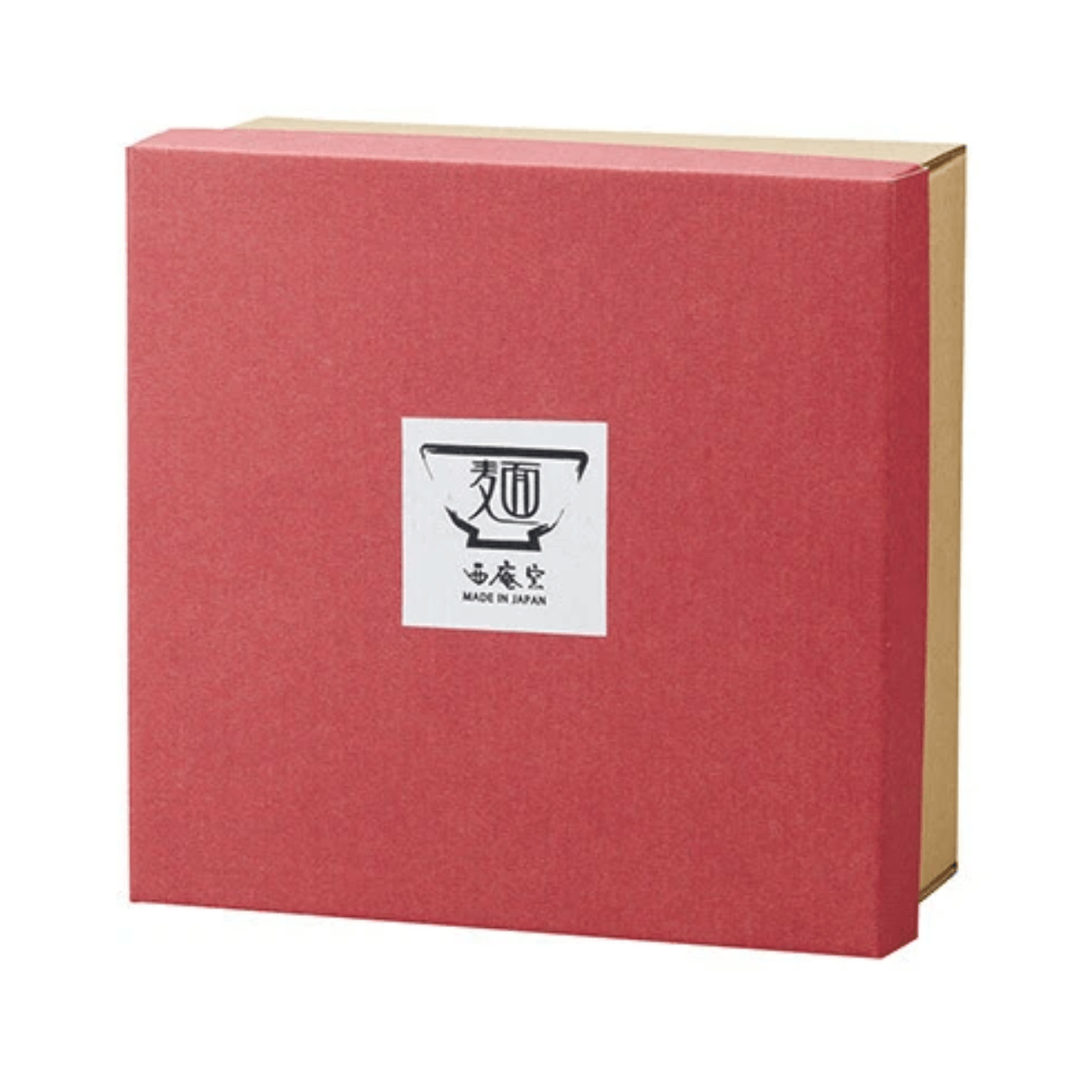 Akae Marumon handmade noodle bowl with spoon Akae Marumon handmade noodle bowl with spoon