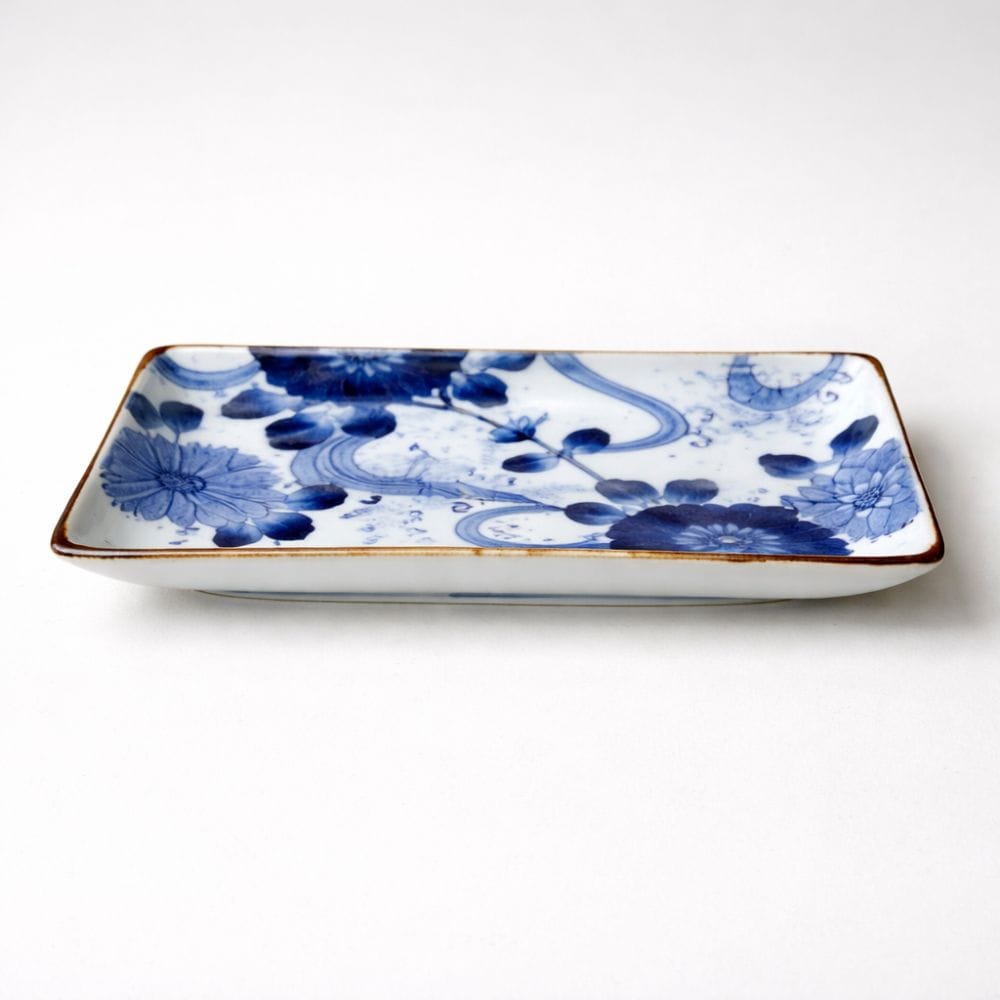 Arita Chrysanthemum Oblong Plate Arita Chrysanthemum Oblong Plate