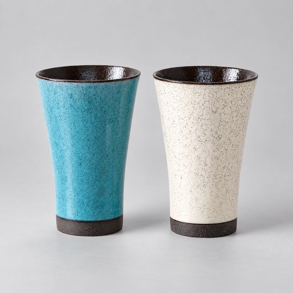 Kairagi Beer Cup Pair Beer Cup Pair | Kairagi Ceramic Japanese Cups