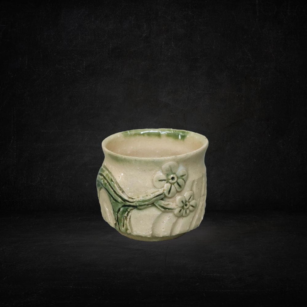 Beige Harahachibu Sake Cup Harahachibu Sake Cup