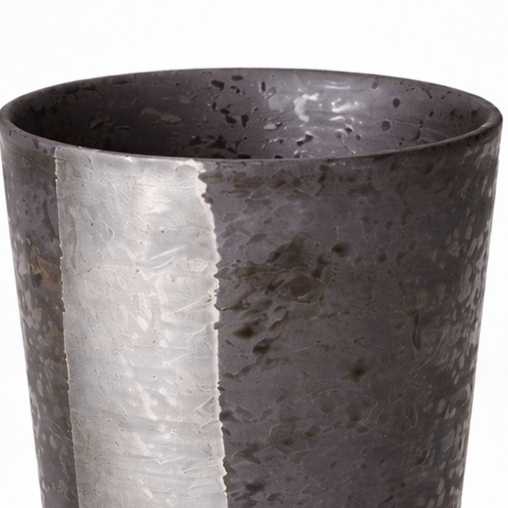 Black Silver Hasami Beer Tumbler Black Silver Hasami Beer Tumbler