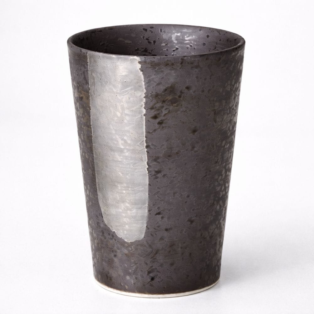 Black Silver Hasami Beer Tumbler Black Silver Hasami Beer Tumbler