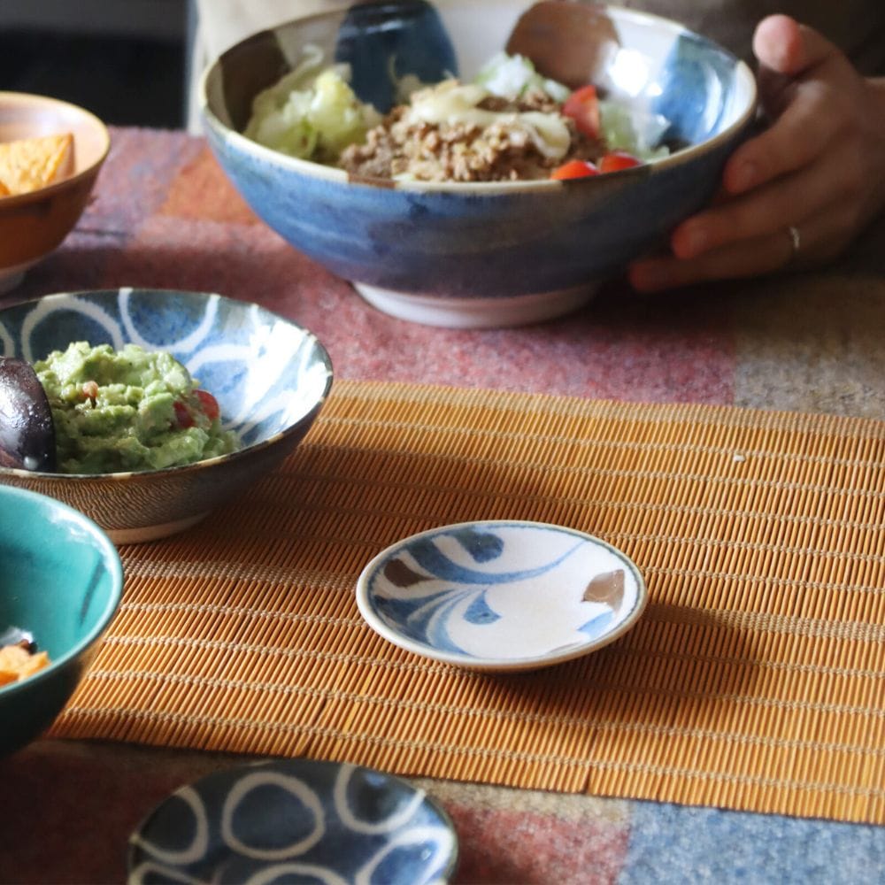 Brush Blue Small Plate Set (6 Pieces) Brush Blue Small Plate Set (6 Pieces)