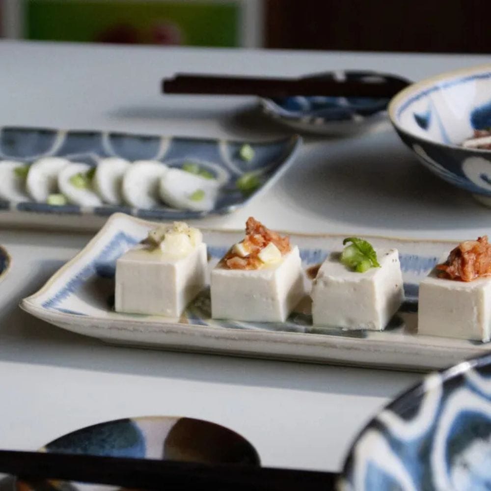 Brush Blue Sushi Plate Set (5 pieces) Brush Blue Sushi Plate Set (5 pieces)