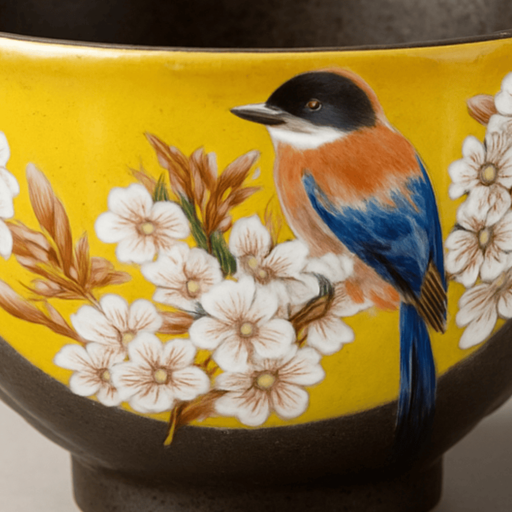 Cherry and Bird Chazuke Bowl Cherry and Bird Chazuke Bowl
