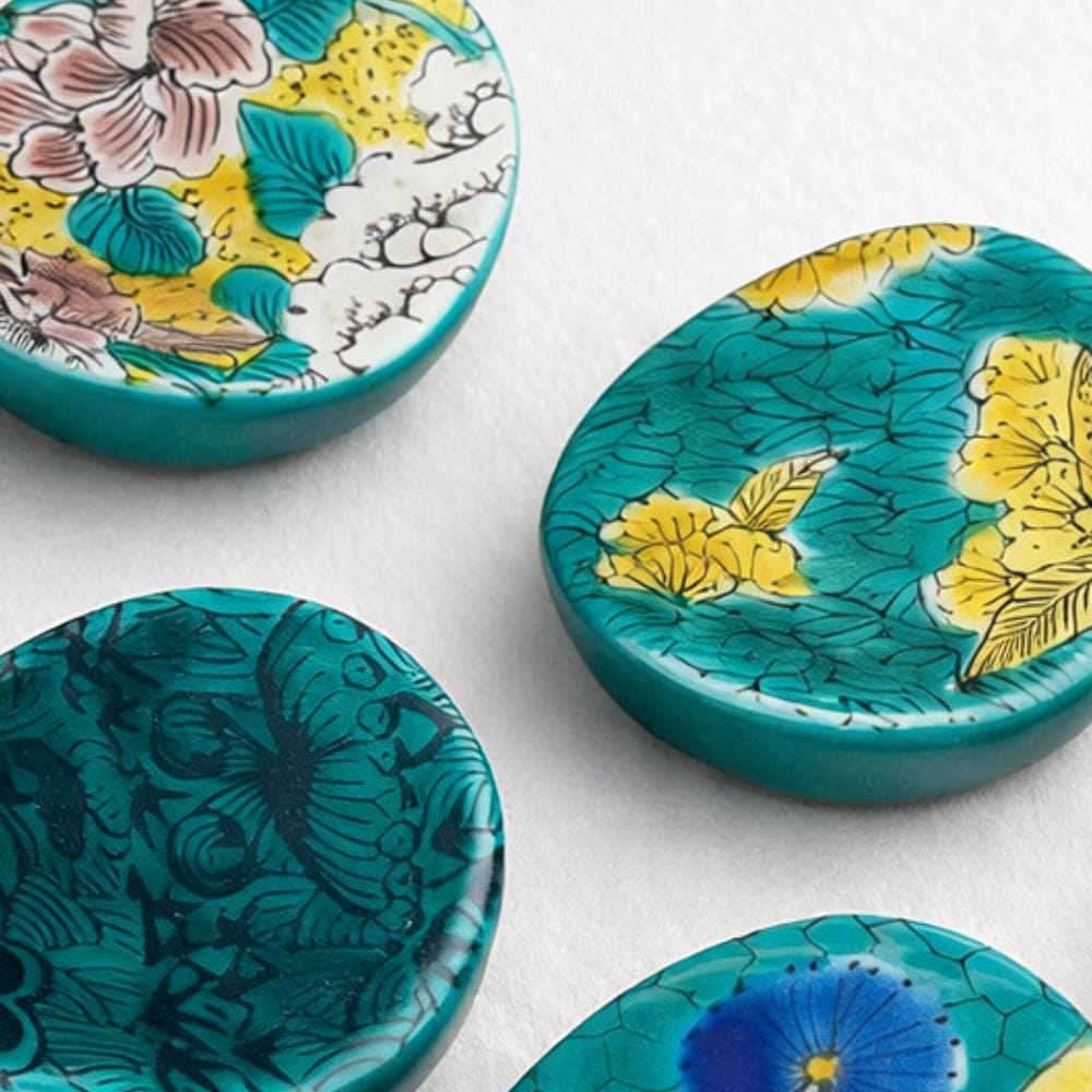 Chopstick Rest Old Kutani (5 pieces) Chopstick Rest Old Kutani (5 pieces)