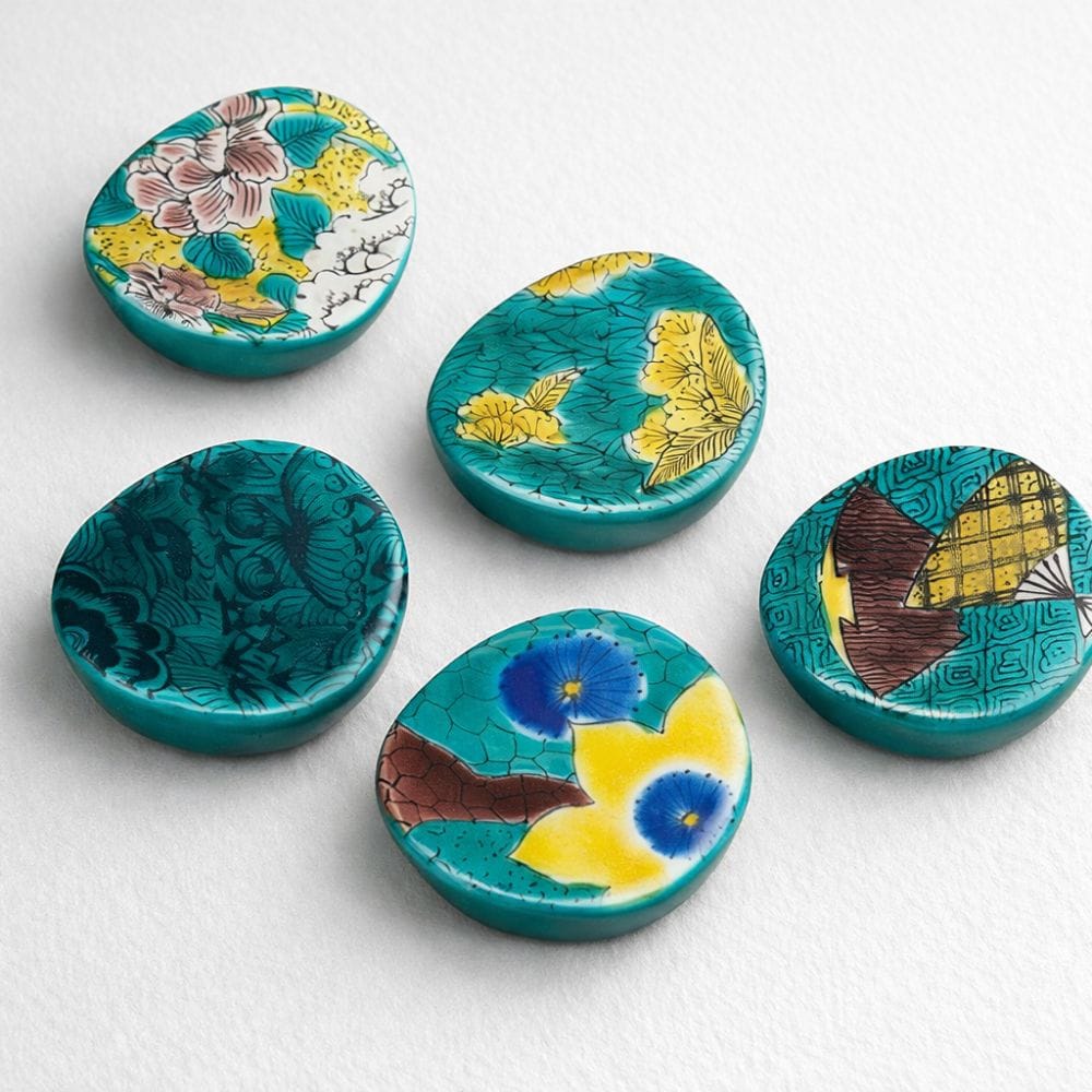 Chopstick Rest Old Kutani (5 pieces) Chopstick Rest Old Kutani (5 pieces)