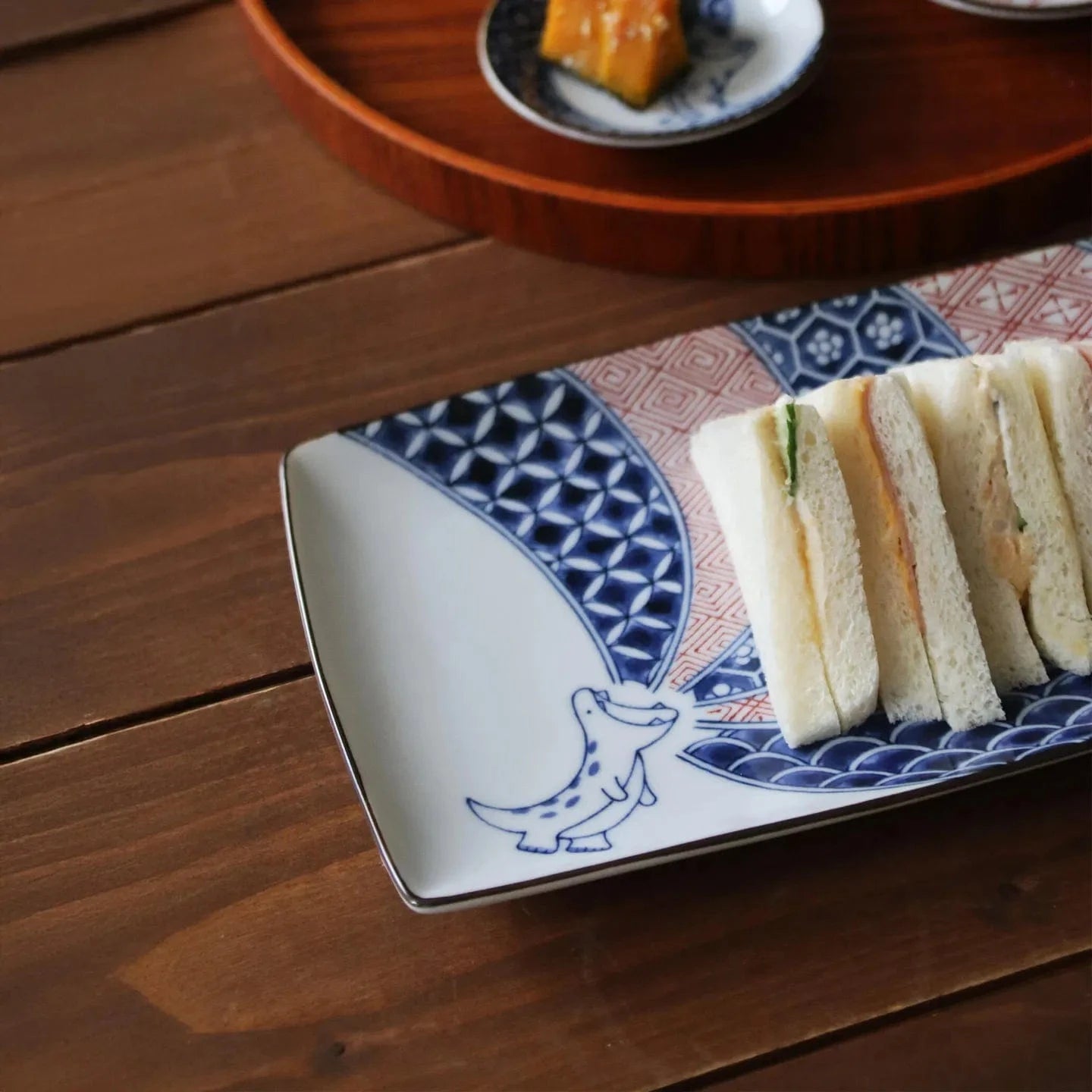 Edo Dinosaur Oblong Plate Edo Dinosaur Oblong Plate