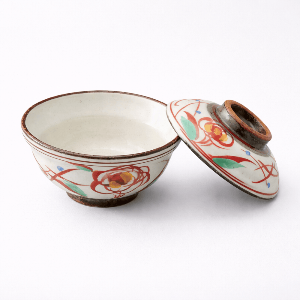 Floral Donburi Bowl with Lid Floral Donburi Bowl with Lid