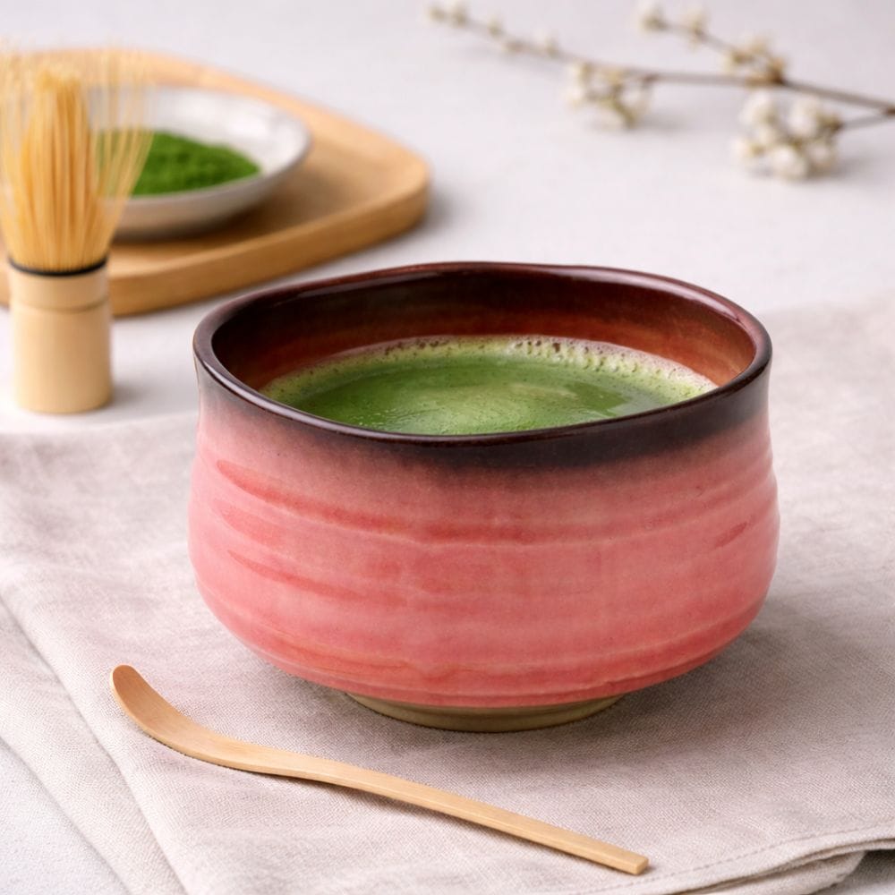 Fuchimaki Pink Mino Matcha Bowl Fuchimaki Pink Mino Matcha Bowl