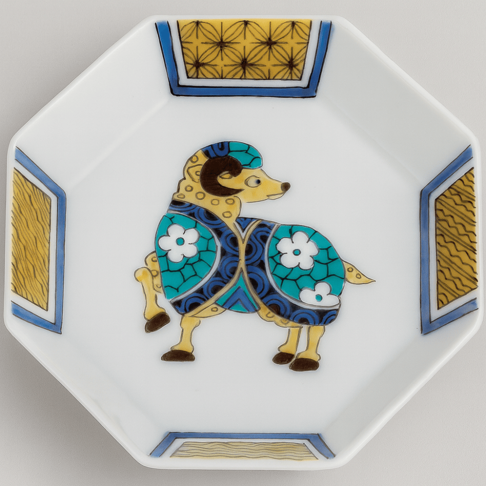 Goat Arita Ware Zodiac Plates Arita Ware Zodiac Plates