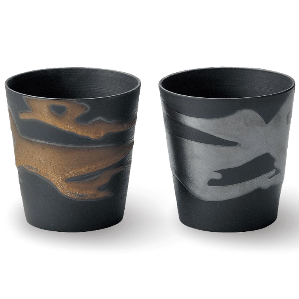 Gold and Silver Rock Cup Gold and Silver Rock Cup - Japanese Tableware | MyJapaneseWorld