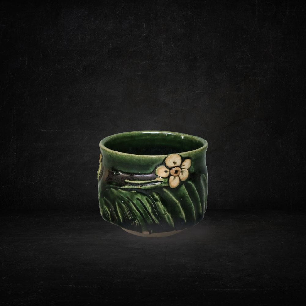 Green Harahachibu Sake Cup Harahachibu Sake Cup