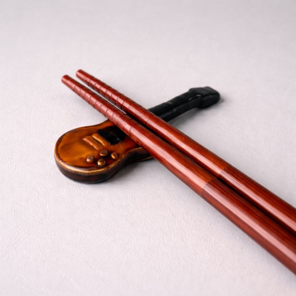 Handcrafted Guitar Chopstick Rest Handcrafted Guitar Chopstick Rest