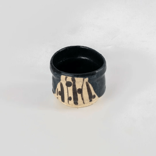 Handmade Black Oribe Sake Set Handmade Black Oribe Sake Set