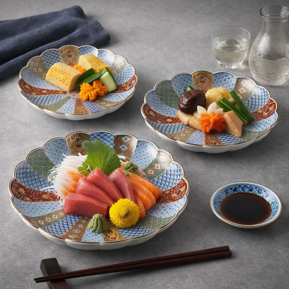 Hasami Chrysanthemum Dinner Plate Hasami Chrysanthemum Dinner Plate