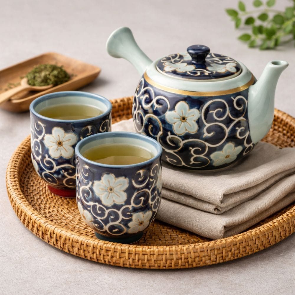 Hasami Kikyo Arabesques Teapot Hasami Kikyo Arabesques Teapot