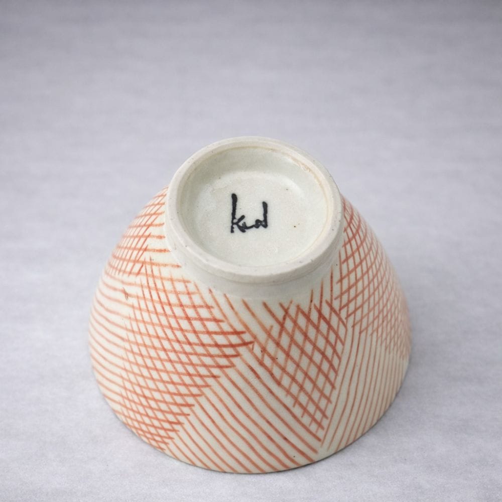 Hasami Koushi Inban Pattern Rice Bowl Hasami Koushi Inban Pattern Rice Bowl