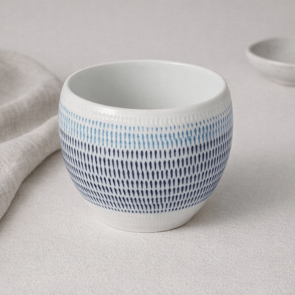 Hasami Porcelain Cup - Traditional Dyed Design Hasami Porcelain Cup - Traditional Dyed Design