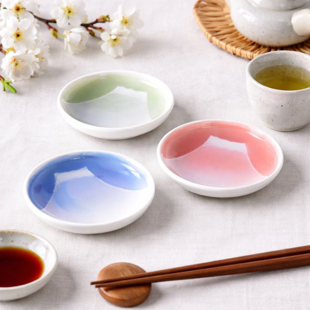 Hasami Uchifuji Gradient Trio Small Plates Hasami Uchifuji Gradient Trio Small Plates