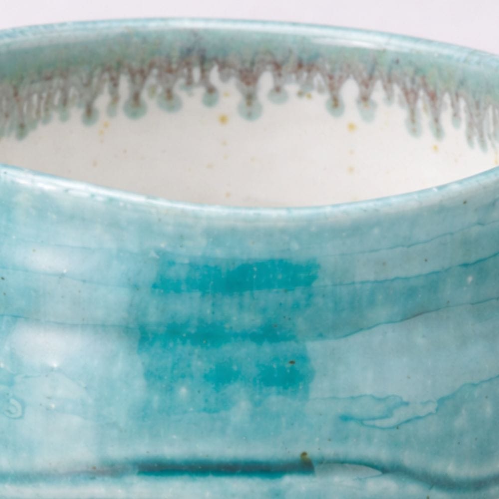 Iguchi Turkish Blue Mino Matcha Bowl Iguchi Turkish Blue Mino Matcha Bowl