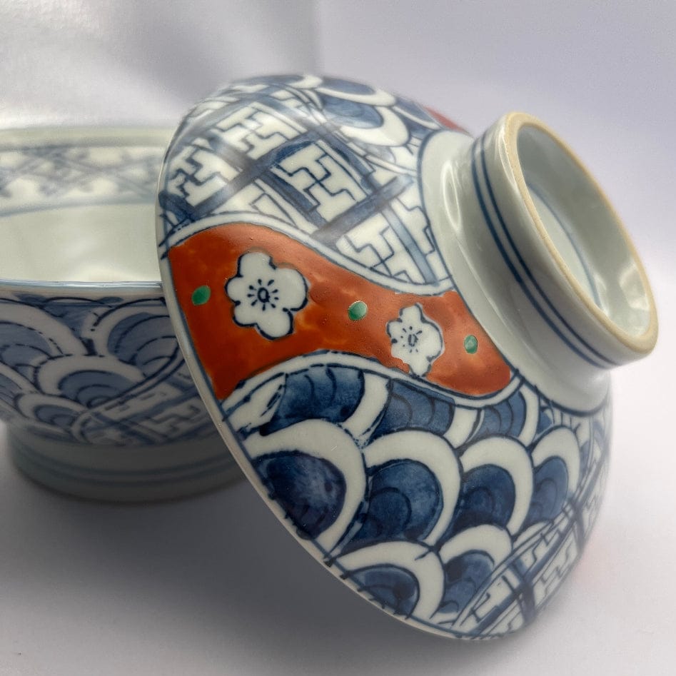 Imari Plum Ribbon Donburi Imari Plum Ribbon Donburi