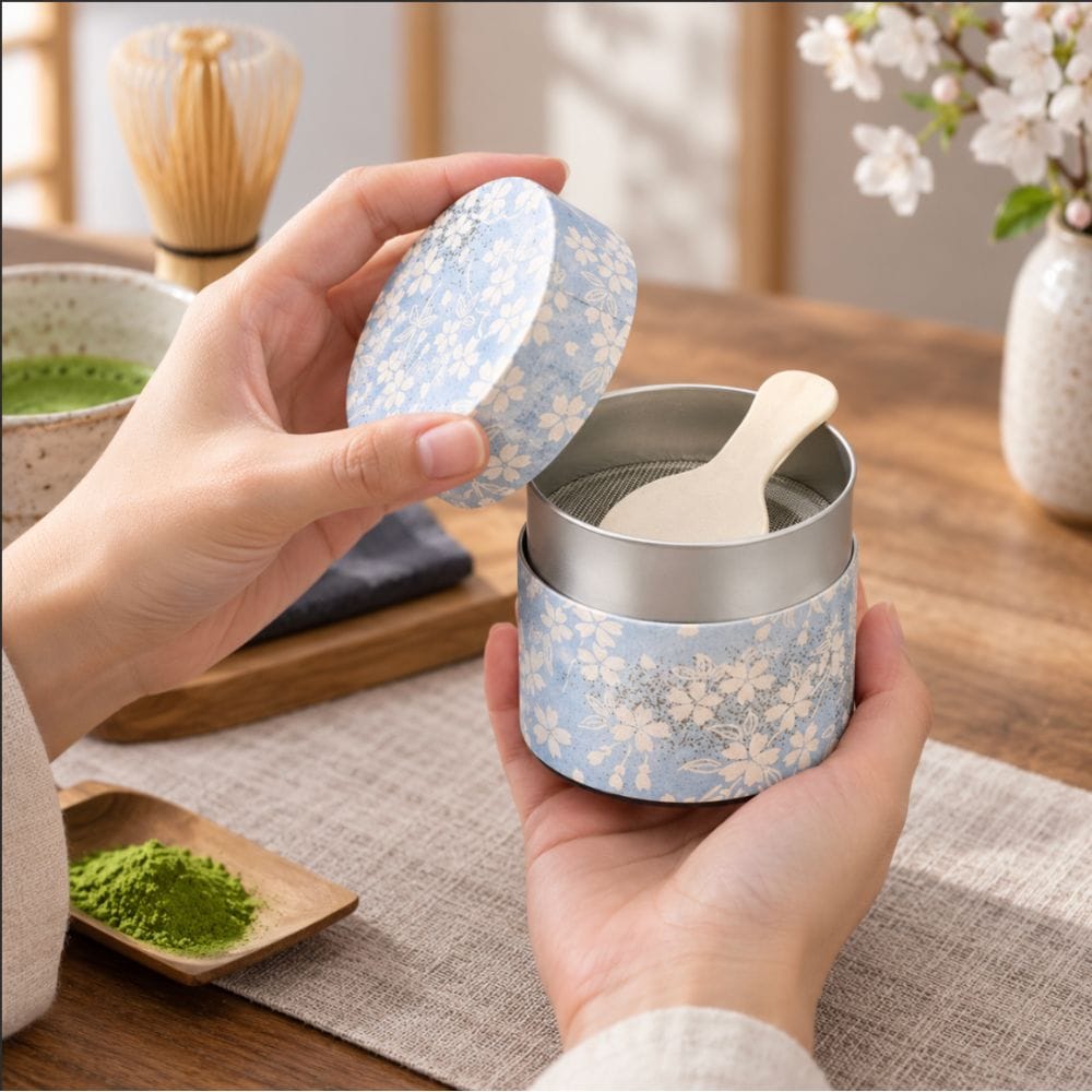 Kotodo Japanese Matcha Container with Sifter Japanese Matcha Container with Sifter – Kotodo | MJW