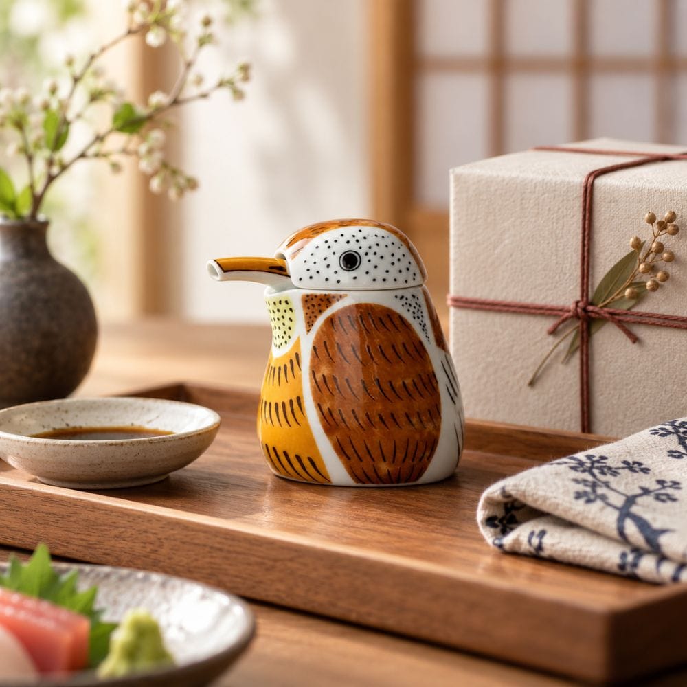 Arita Sparrow Soy Sauce Dispenser Japanese Soy Sauce Dispenser – Arita Sparrow | MJW