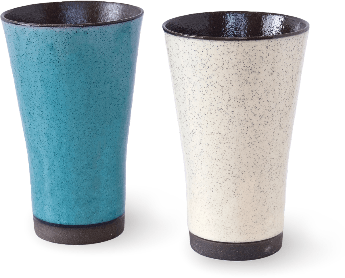 Kairagi Beer Cup Pair Kairagi Beer Cup Pair - Japanese Tableware | MyJapaneseWorld