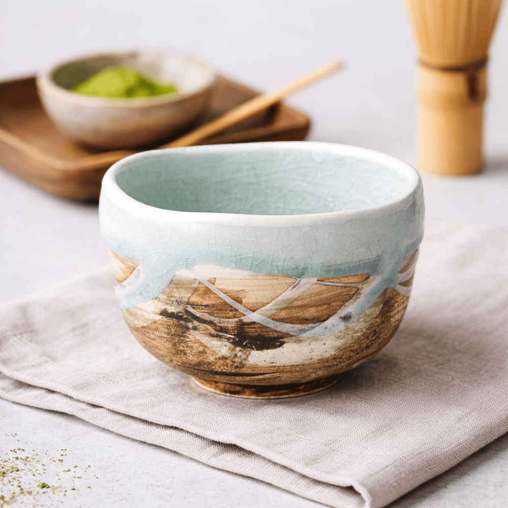 Kakurin blue and white Matcha Bowl Kakurin blue and white Matcha Bowl