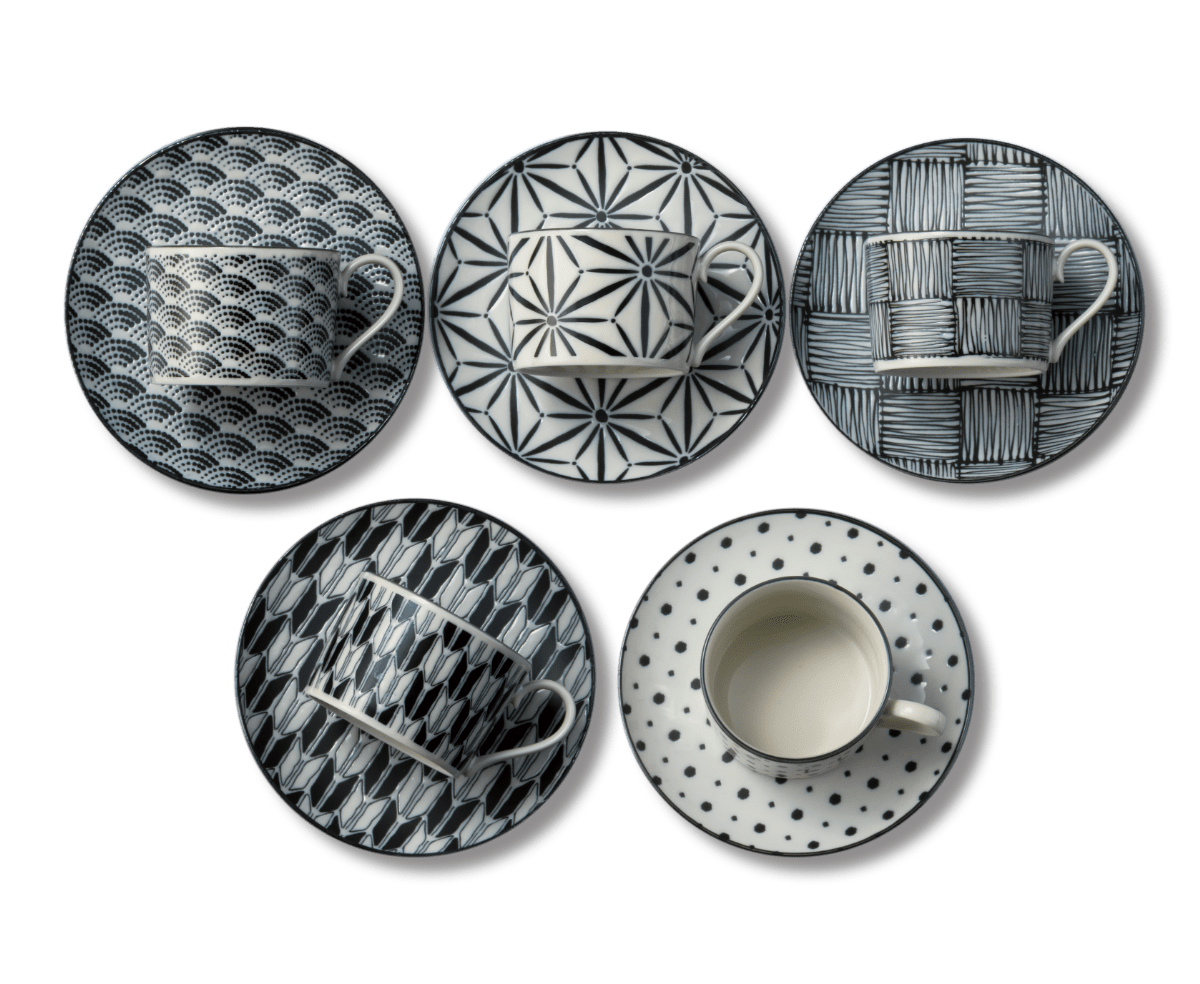 KOMON Coffee Cup & Saucer Set KOMON Coffee Cup & Saucer Set