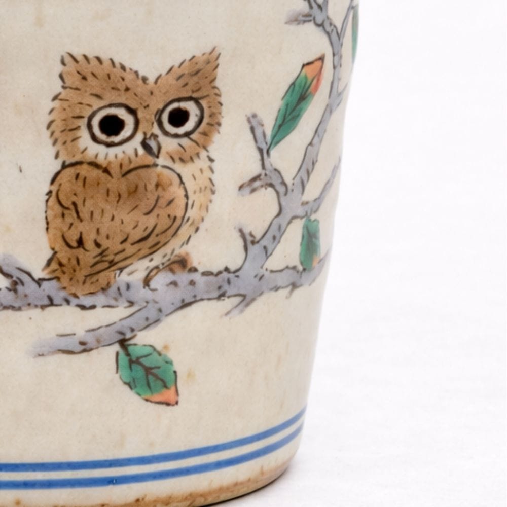 Kutani Owls Soba Cup Kutani Owls Soba Cup