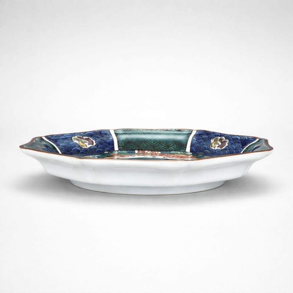 Kutani Stone Pavement Side Plate (Pair) Kutani Stone Pavement Side Plate (Pair)