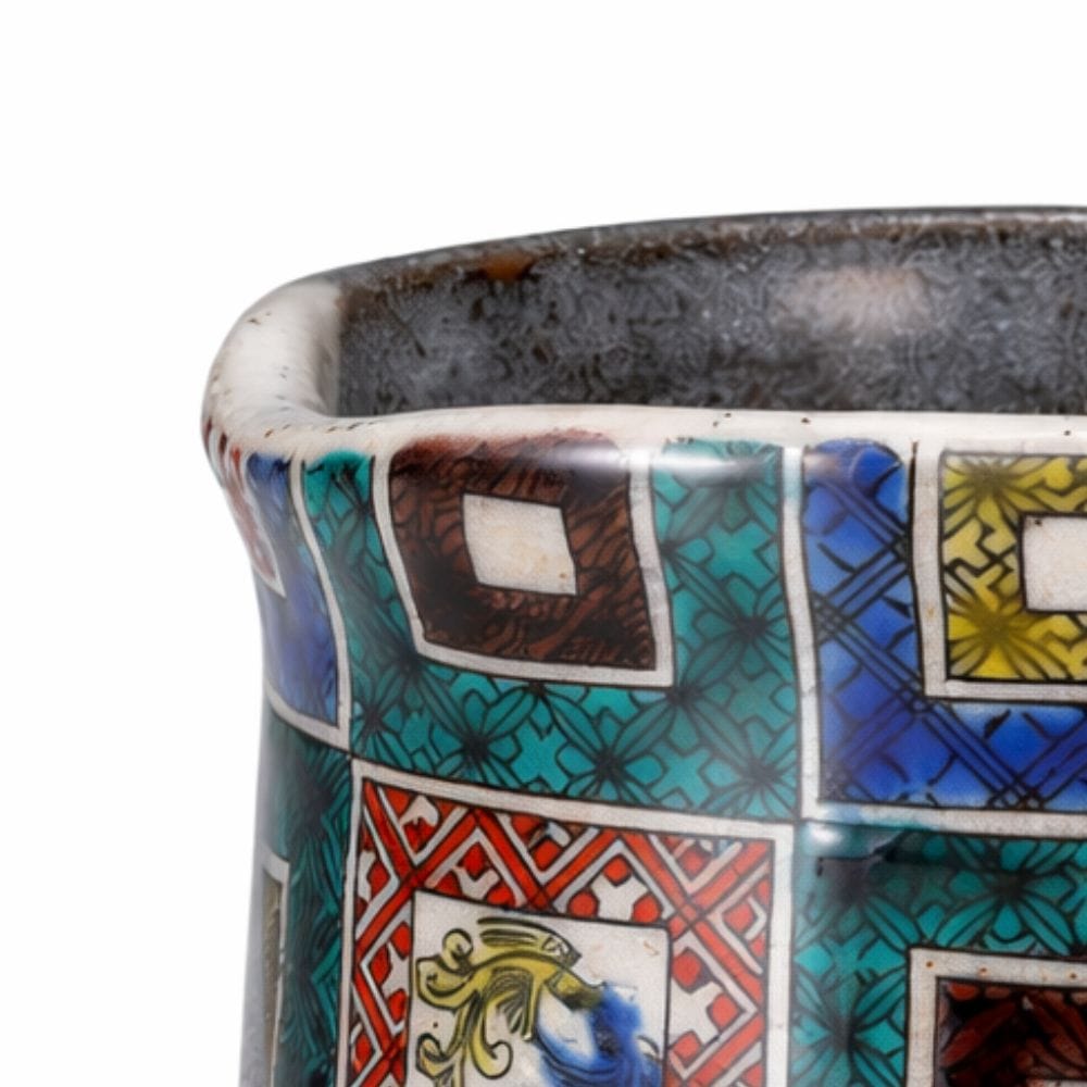 Kutani Stone Pavement Tea Cup Kutani Stone Pavement Tea Cup