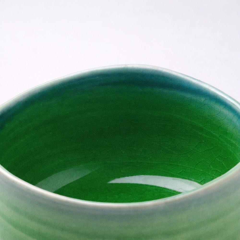 Mino Fuchimaki Green Matcha Bowl Mino Mino Fuchimaki Green Matcha Bowl Mino