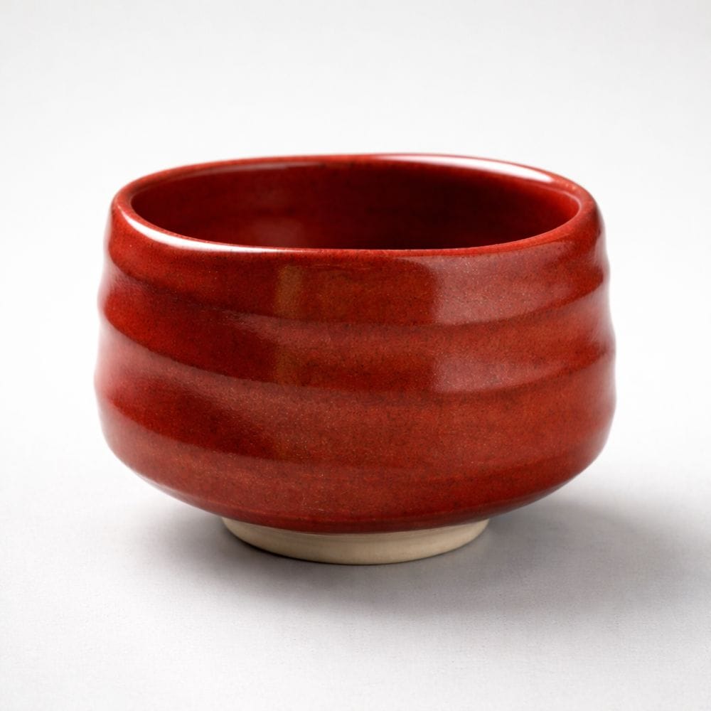 Mino Iron Red Matcha Bowl Mino Iron Red Matcha Bowl