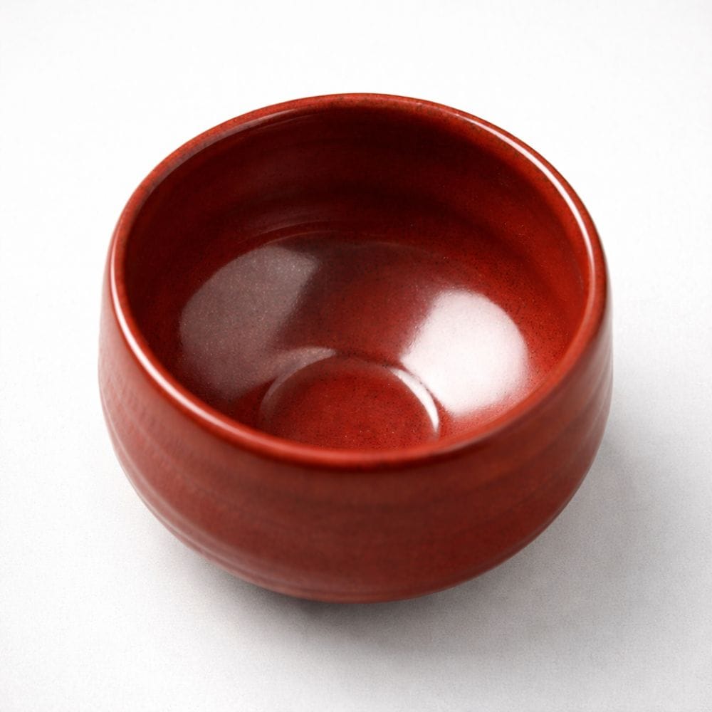 Mino Iron Red Matcha Bowl Mino Iron Red Matcha Bowl