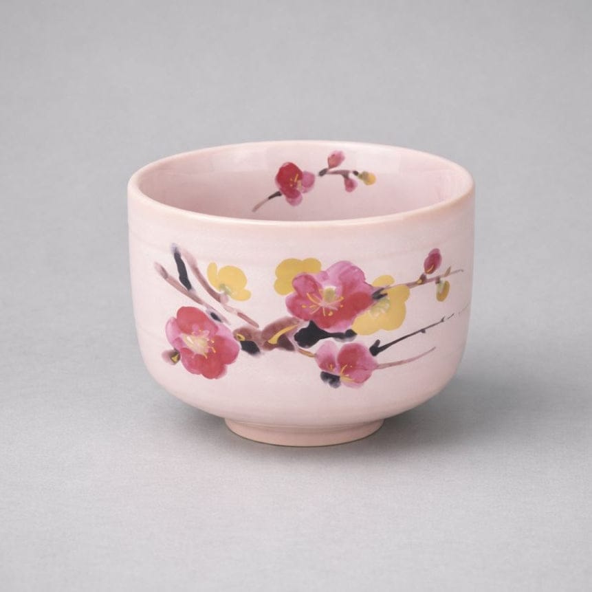 Mino Pink Plum Matcha Bowl Mino Pink Plum Matcha Bowl