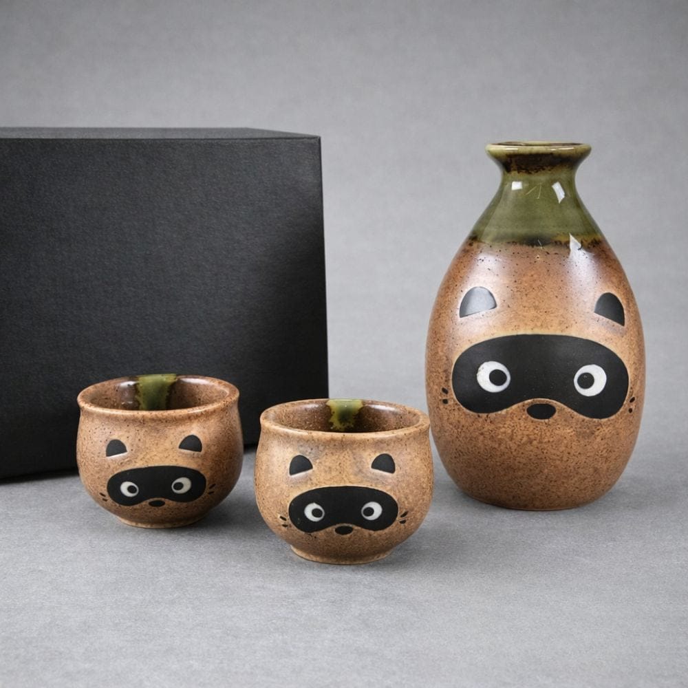 Mino Tanuki Sake Set Mino Tanuki Sake Set