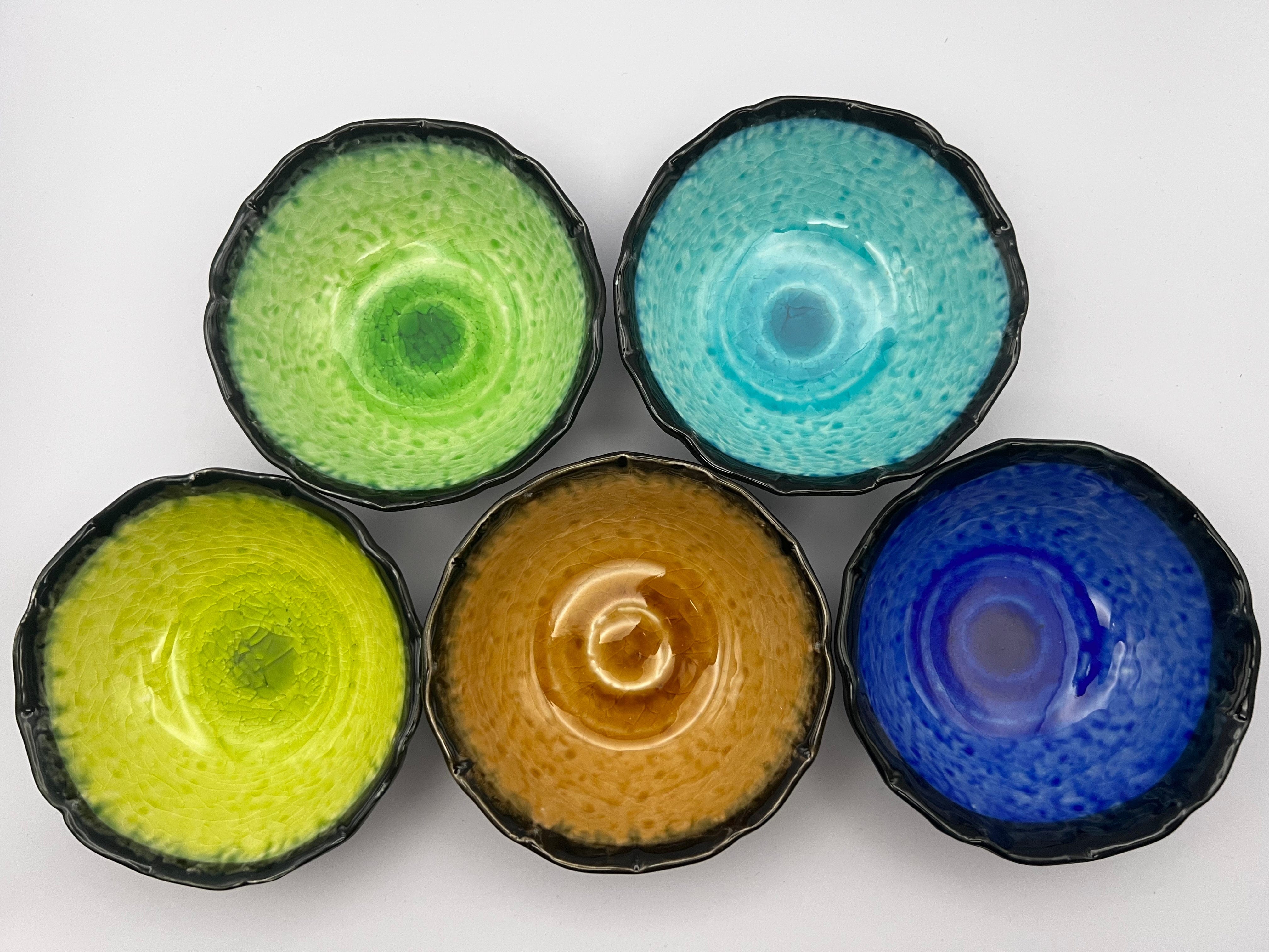 Mino Ware Multicolor Small Cups Set Mino Ware Multicolor Small Cups Set