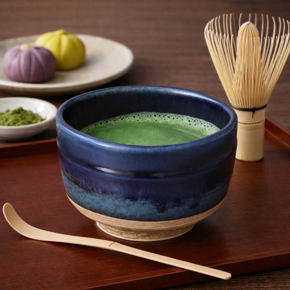 Navy Small Matcha Bowl Navy Small Matcha Bowl
