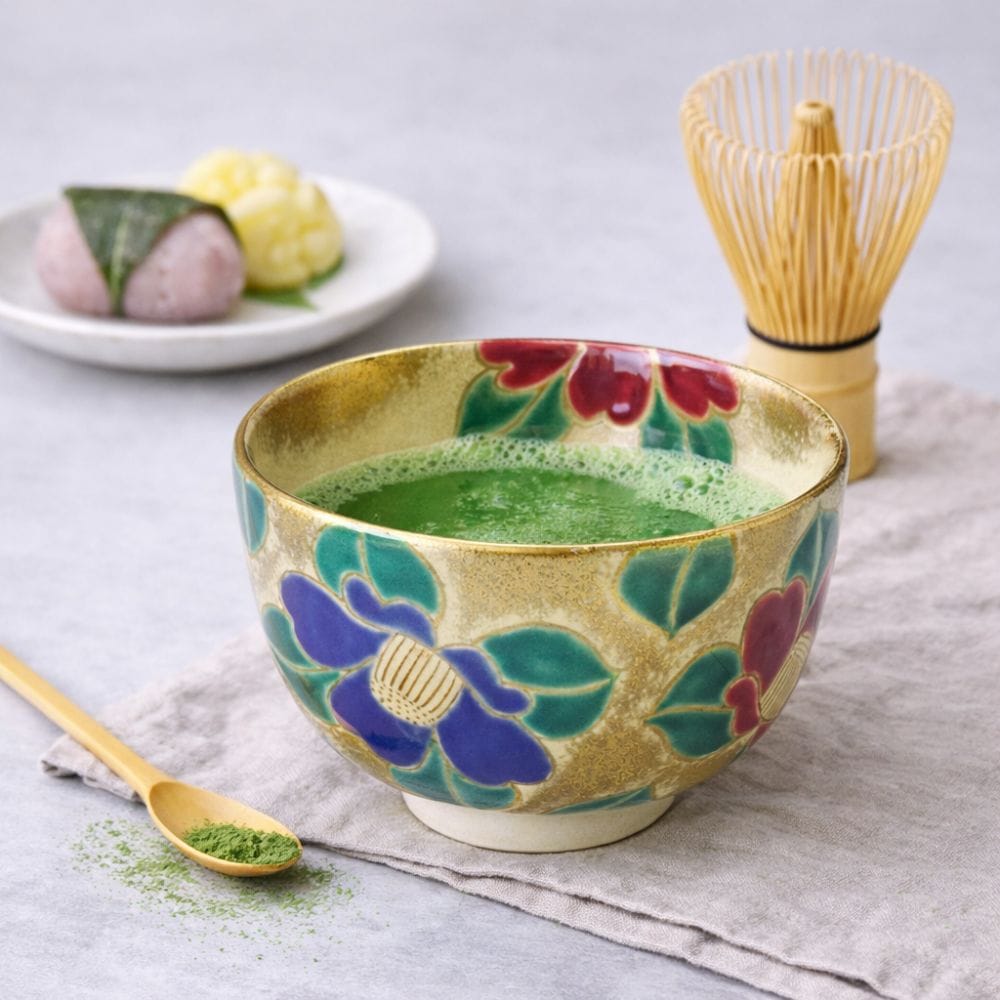 Ninsei Tsubaki Matcha Bowl Ninsei Tsubaki Matcha Bowl