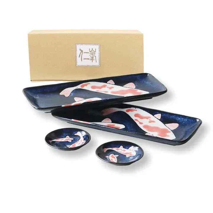 Nishiki Goi Sushi Oblong Plate Set (x2) Nishiki Goi Sushi Oblong Plate Set (x2)