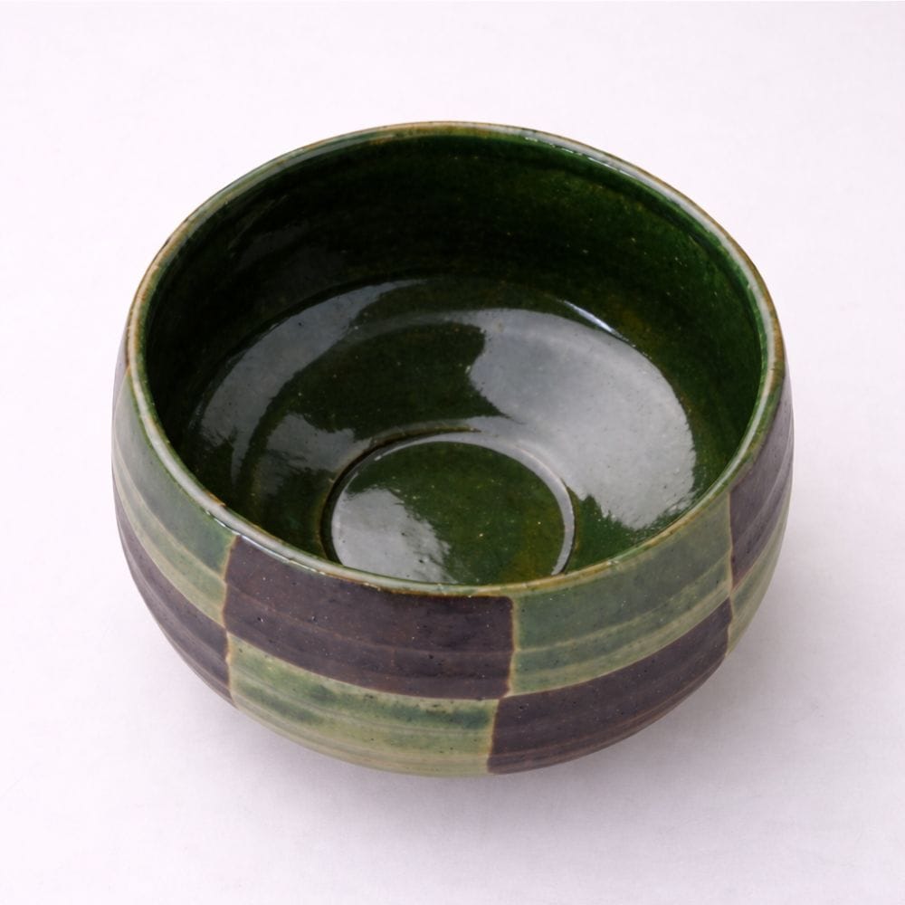 Oribe Ichimatsu Mino Matcha Bowl Oribe Ichimatsu Mino Matcha Bowl
