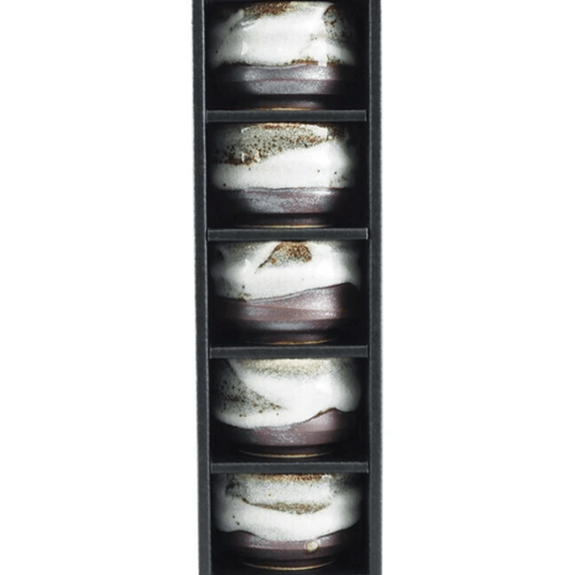 Rusted white Shino-kake Sake Cup Set Rusted white Shino-kake Sake Cup Set