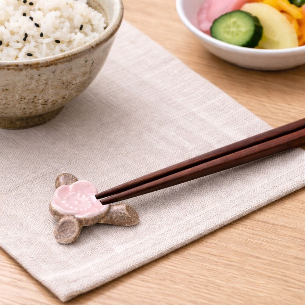Sakura Blossom Ceramic Chopstick Rest Sakura Blossom Ceramic Chopstick Rest