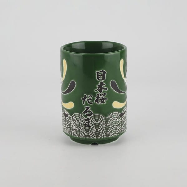 Sakura Daruma Sushi Tea Cup (Green) Sakura Daruma Sushi Tea Cup (Green)