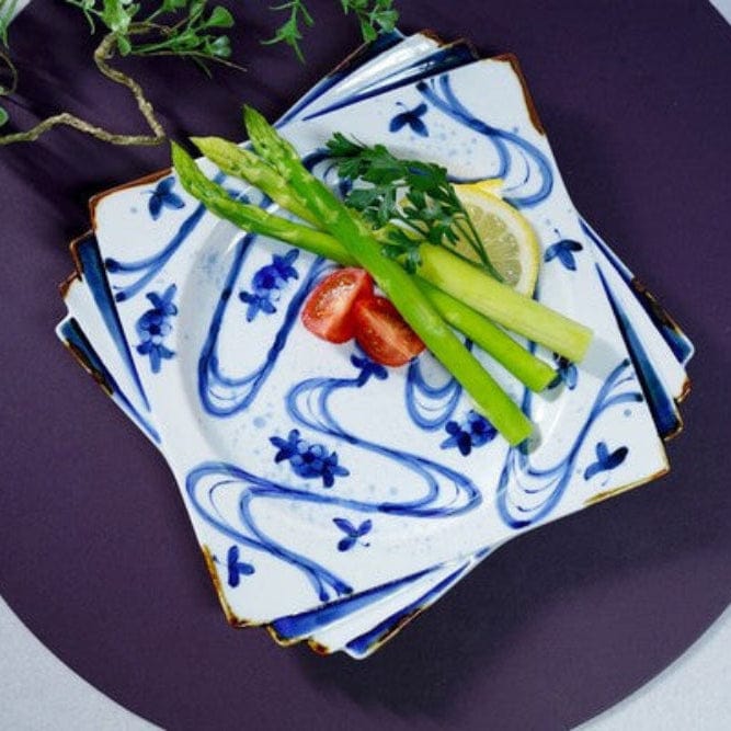 Shochiku Bai Square Plate Shochiku Bai Square Plate