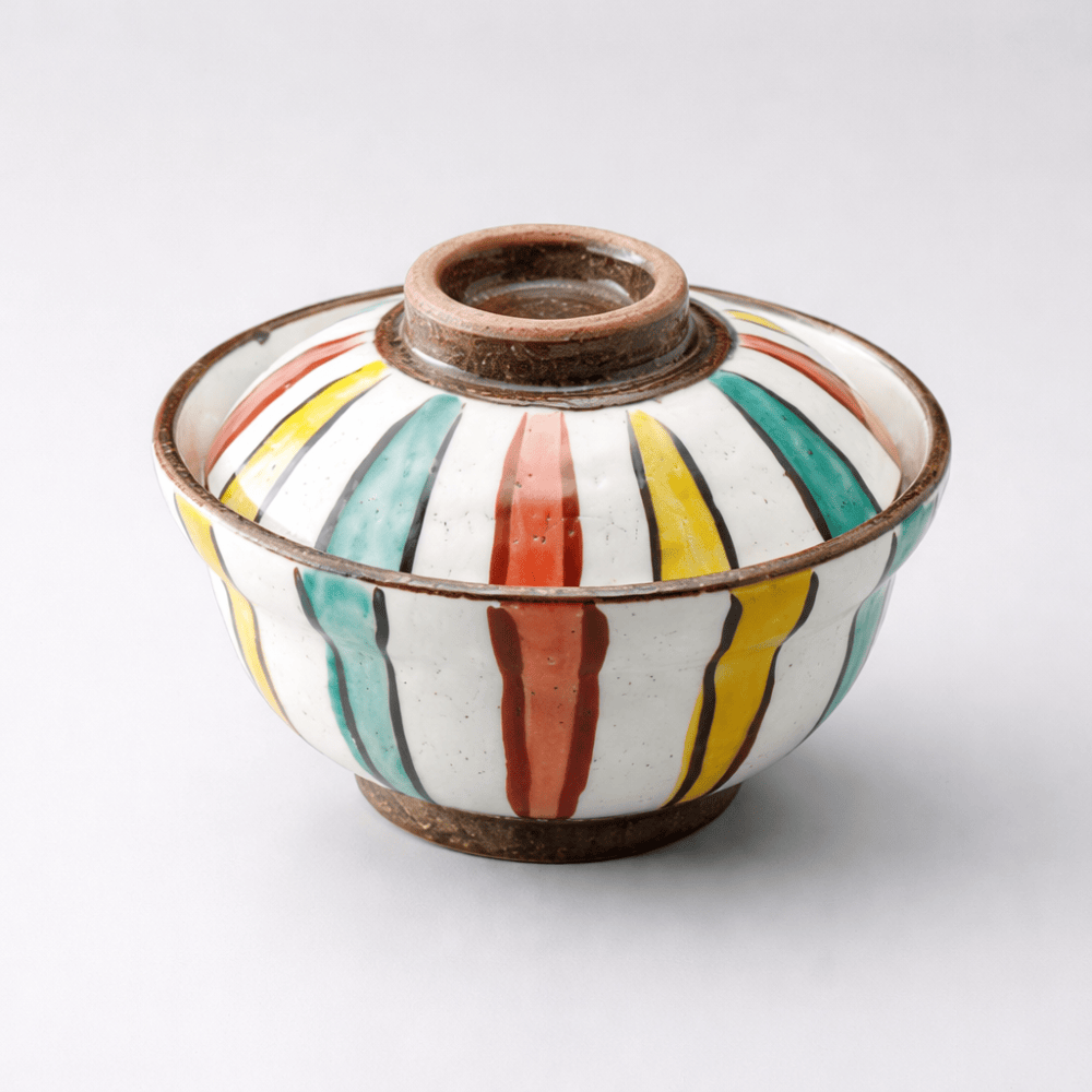 Stripe Donburi Bowl with Lid Stripe Donburi Bowl with Lid
