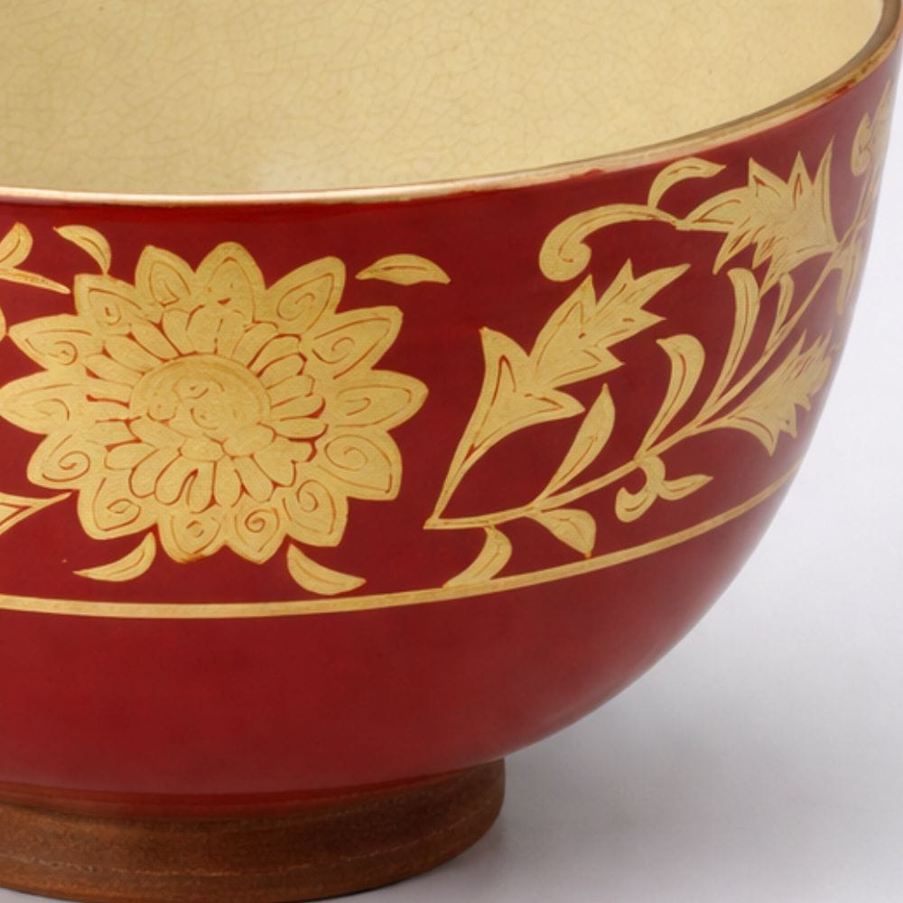 Vermilion Gold Tea Bowl Vermilion Gold Tea Bowl